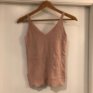 dusty rose sweater tank top